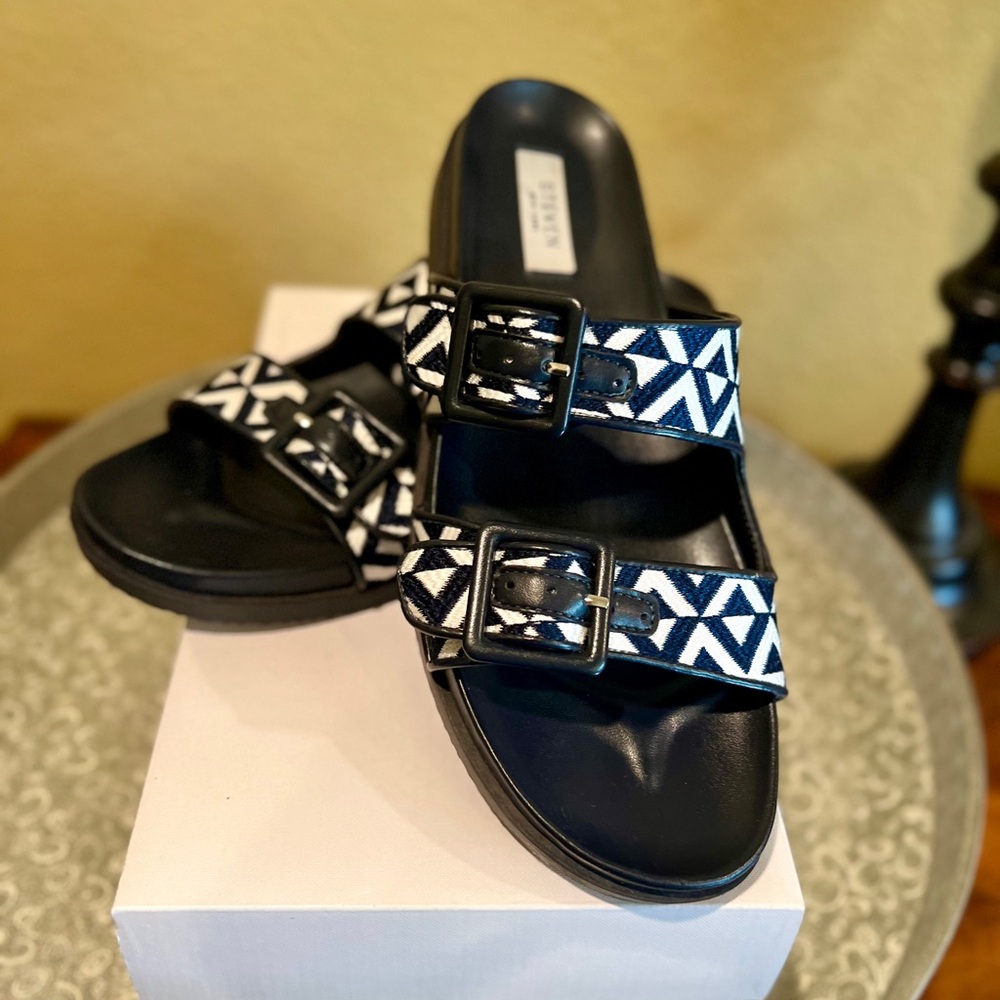 Steven Navy Sandals